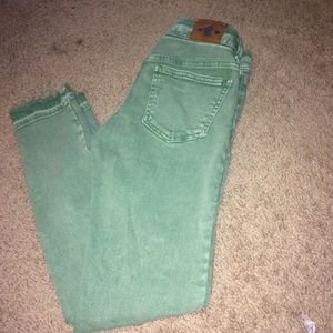 Green jeans